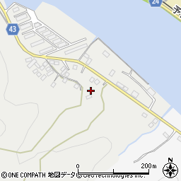 愛媛県大洲市長浜町沖浦148-1周辺の地図
