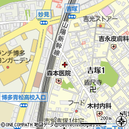 吉塚郵便局周辺の地図