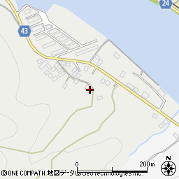 愛媛県大洲市長浜町沖浦160周辺の地図