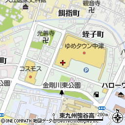 バースデイゆめタウン中津店周辺の地図