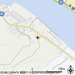 愛媛県大洲市長浜町沖浦145-2周辺の地図