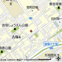 福岡県福岡市博多区吉塚4丁目8周辺の地図