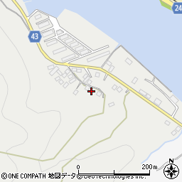 愛媛県大洲市長浜町沖浦161-1周辺の地図
