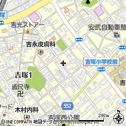 セイワパーク吉塚駐車場周辺の地図