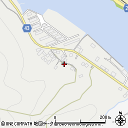 愛媛県大洲市長浜町沖浦119-3周辺の地図