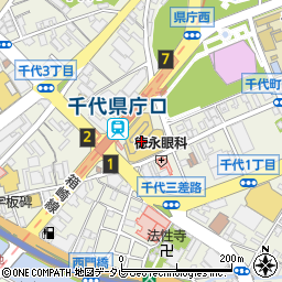 ドイツ名誉領事館（福岡）周辺の地図