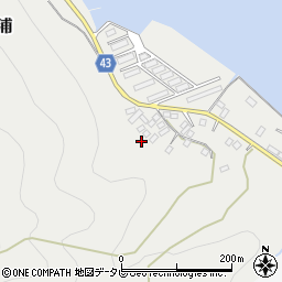愛媛県大洲市長浜町沖浦115周辺の地図