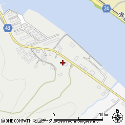 愛媛県大洲市長浜町沖浦153-2周辺の地図