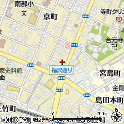 西日本シティ銀行中津支店周辺の地図