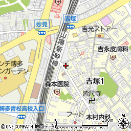 だるまの天ぷら定食　本店周辺の地図