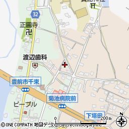 福岡県豊前市塔田1090周辺の地図