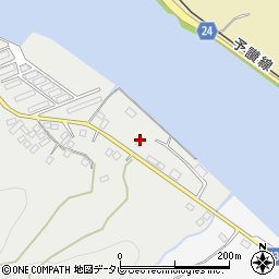 愛媛県大洲市長浜町沖浦141-2周辺の地図