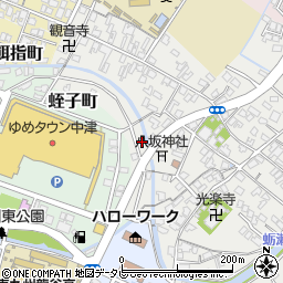 大分県中津市蛎瀬473-8周辺の地図