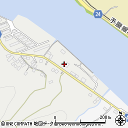 愛媛県大洲市長浜町沖浦141周辺の地図