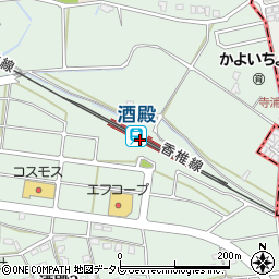 酒殿駅周辺の地図
