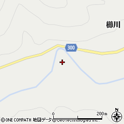 徳島県海部郡海陽町櫛川二本松周辺の地図