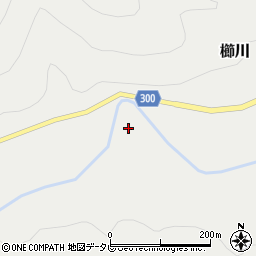 徳島県海陽町（海部郡）櫛川（二本松）周辺の地図