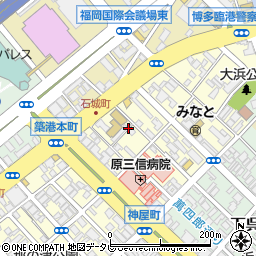 福岡県福岡市博多区大博町周辺の地図