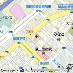 福岡ベルエポック美容専門学校周辺の地図