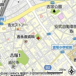 吉塚中公園周辺の地図