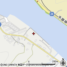 愛媛県大洲市長浜町沖浦136周辺の地図