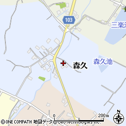 福岡県豊前市森久74周辺の地図