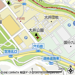 大井公園トイレ周辺の地図