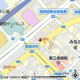 福岡県福岡市博多区石城町3-20周辺の地図