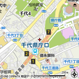 福岡県市町村職員年金者連盟周辺の地図