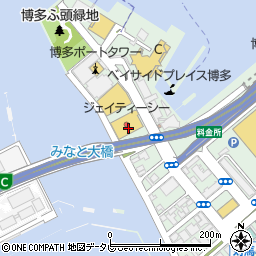 ＪＴＣ　福岡港店周辺の地図