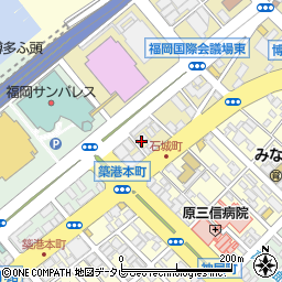 福岡県福岡市博多区石城町3-4周辺の地図