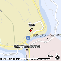 高知市立鏡小学校周辺の地図