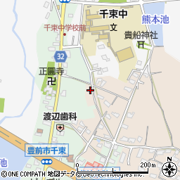 福岡県豊前市塔田1108周辺の地図