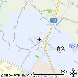 福岡県豊前市森久101周辺の地図