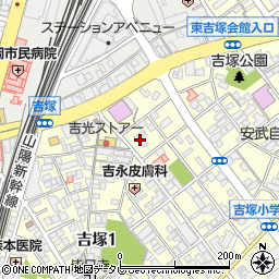 ショコラン吉塚周辺の地図