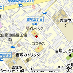福岡県福岡市博多区吉塚周辺の地図