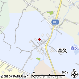 福岡県豊前市森久108周辺の地図