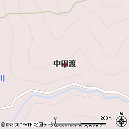 〒791-3512 愛媛県喜多郡内子町中田渡の地図