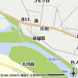 徳島県海部郡海陽町多良前川原周辺の地図