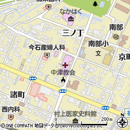 中津市立小幡記念図書館周辺の地図