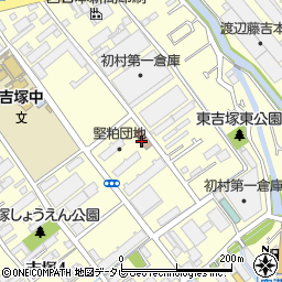 福岡市人権のまちづくり館　堅粕団地人権のまちづくり館周辺の地図
