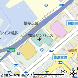 福岡サンパレス　ホテル＆ホール周辺の地図