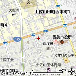高知県香長地区電気工事業協同組合周辺の地図