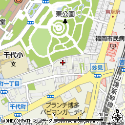 レオパレスパークビュー吉塚周辺の地図
