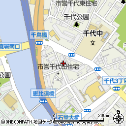 福岡市営住宅千代田住宅１棟周辺の地図