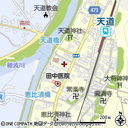 福岡県飯塚市天道394周辺の地図