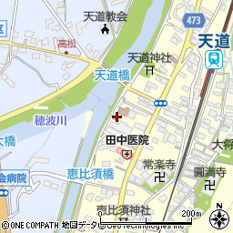 福岡県飯塚市天道411周辺の地図