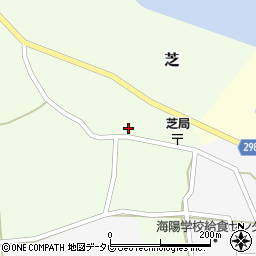 徳島県海部郡海陽町芝居内周辺の地図