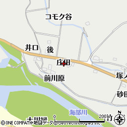 徳島県海部郡海陽町多良庄田周辺の地図