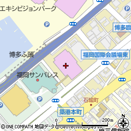 福岡国際会議場周辺の地図